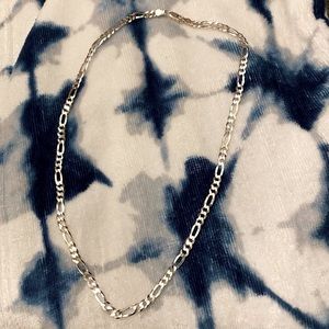 Sterling silver Figaro necklace